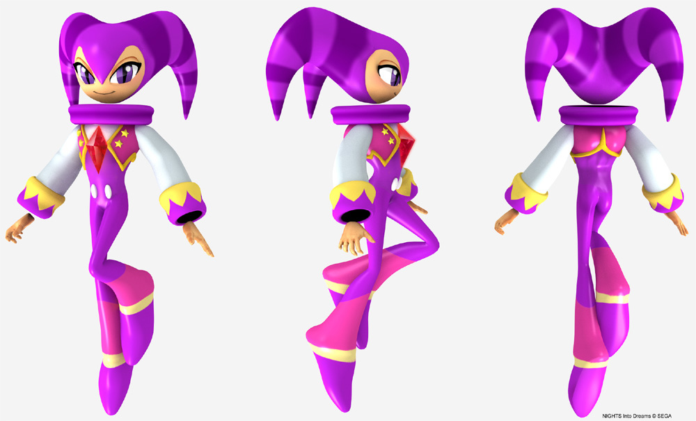 Fan artwork of classic NiGHTS from the 1996 game 'NiGHTS into Dreams&a...